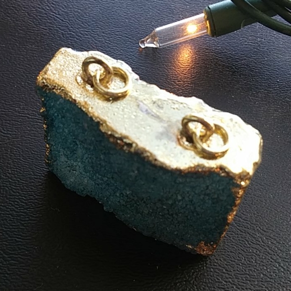 Druzy Raw Charm Pendant Jewelry Peice - Picture 8 of 8